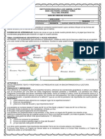 GUÍA N° 4 LAS COORDENADAS GEOGRAFICAS CIENCIAS SOCIALES 6° COLCASTRO 2018