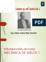 Introducción A Mecánica de Suelos 1 Ing. César Díaz