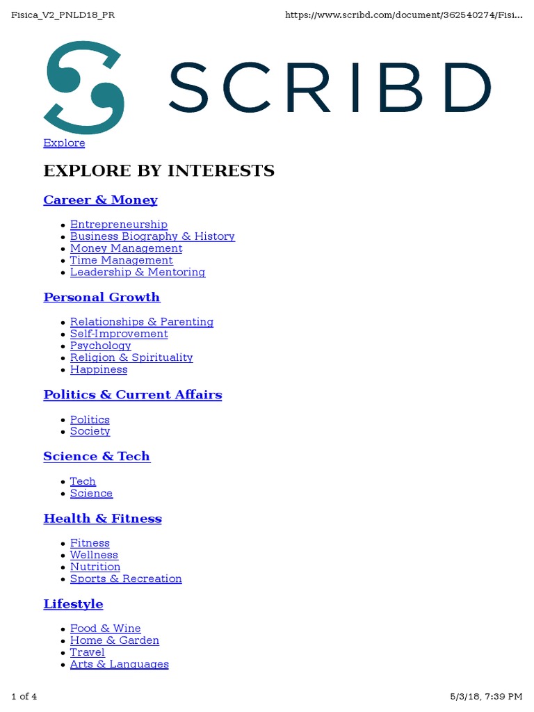 Explore by Interests: Career & Money | PDF | Social Science
