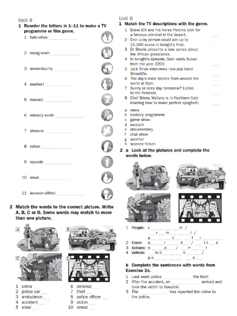 Unit 8 Vocabulary Practice | PDF