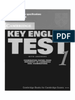 KET - Key English Test 1 (With Answers) - Cambridge University Press