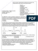 Processos de separação de misturas