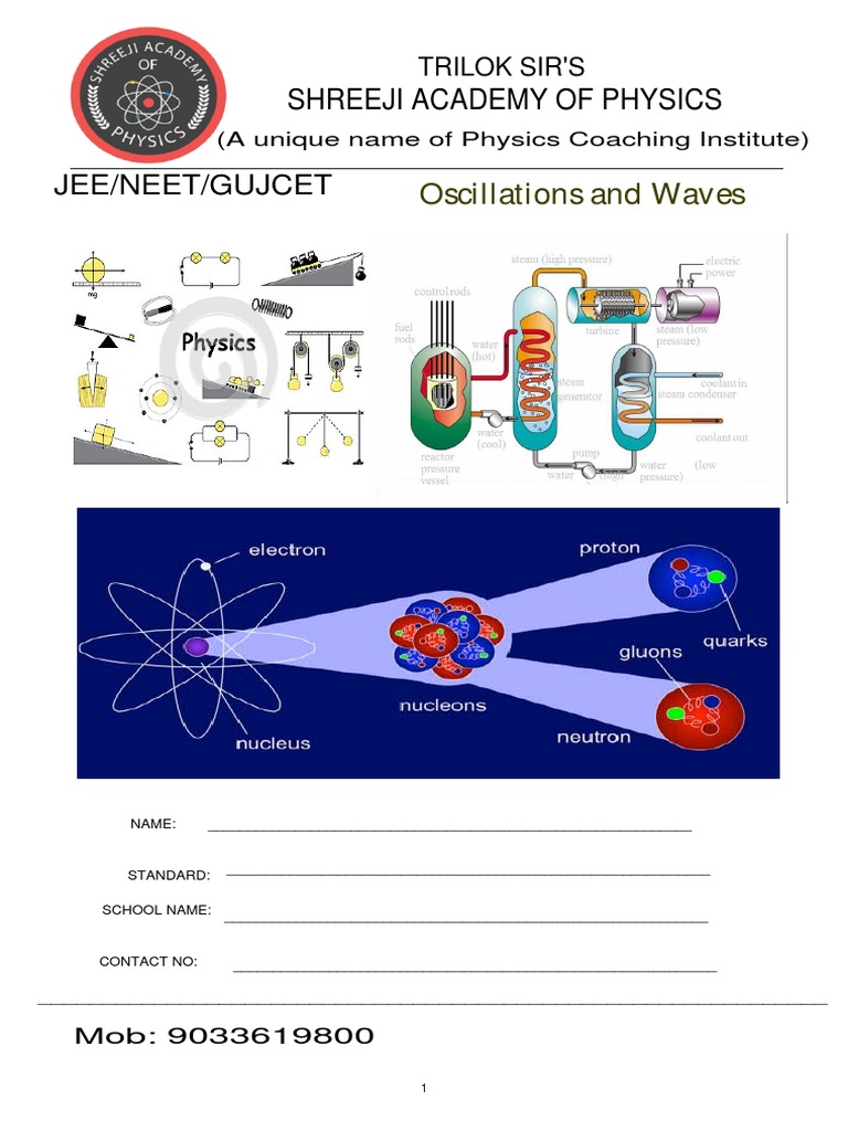 NEET Physics: Waves and Oscillations Guide | PDF | Waves | Sound