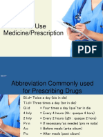 A Guide To Use Medicine/Prescription