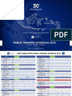 Developing People for Indonesia's Competitiveness Training Schedule
