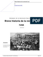 Breve Historia de La Revolucion Rusa -  Isaac Deutscher