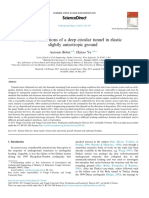 Seismic Distortions of A Deep Circular Tunnel in Elastic SL 2017 Underground