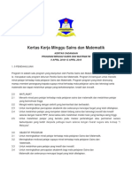 Kertas Kerja Minggu Sains Dan Matematik