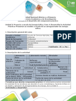 Guía Para Desarrollo Del Componente Práctico - Fase 4 - Construcción de Aerogenerador de Energía