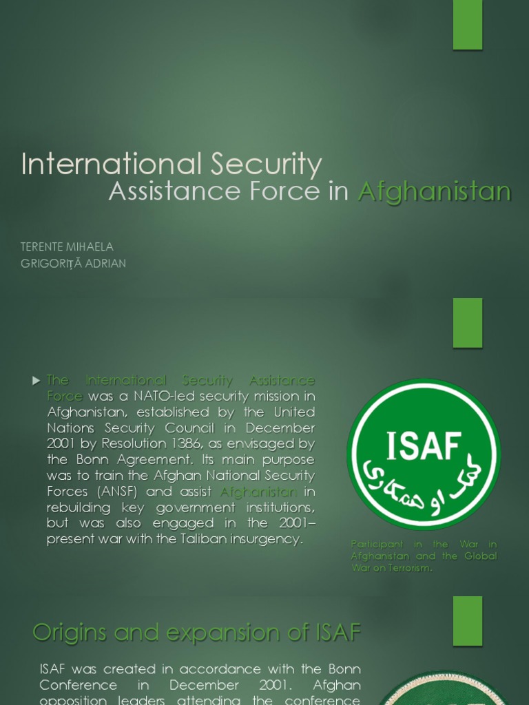 ISAF Mission in Afghanistan Overview | PDF | International Security ...