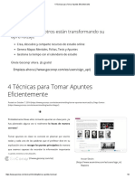 4 Técnicas Para Tomar Apuntes Eficientemente