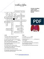 Circulatorysystem Crossword