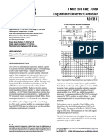 1 MHZ To 8 GHZ, 70 DB Logarithmic Detector/Controller Ad8318