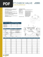 Lift Check Valve: Straight, Flanged Ends