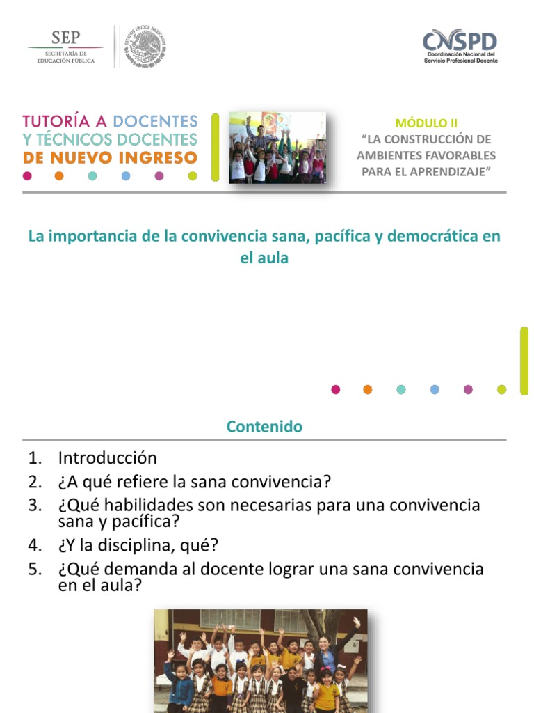 La Convivencia en El Aula | PDF | Salón de clases | Conflicto (proceso)