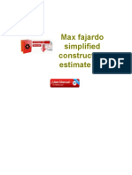 Max Fajardo Simplified Construction Estimate PDF