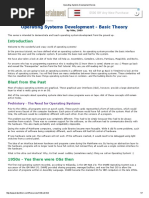 Operating Systems Development Series Basic Theory