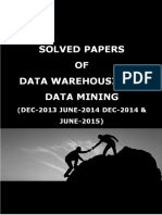 Vtu 7th Sem Cse Data Warehousing & Data Mining Solved Papers of Dec2013 June2014 Dec2014 June2015