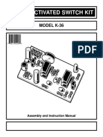 Sound Activated Switch Kit: Model K-36