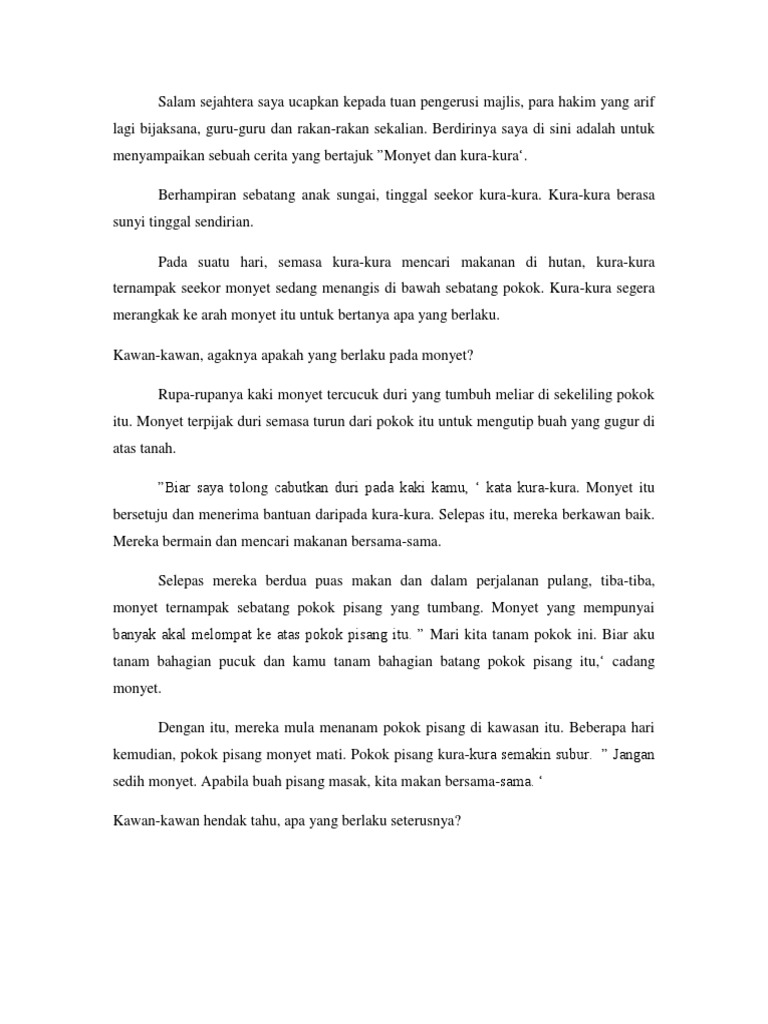 Monyet Dan Kura-Kura | PDF