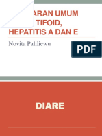 Gambaran Umum Diare, Tifoid, Hepatitis A