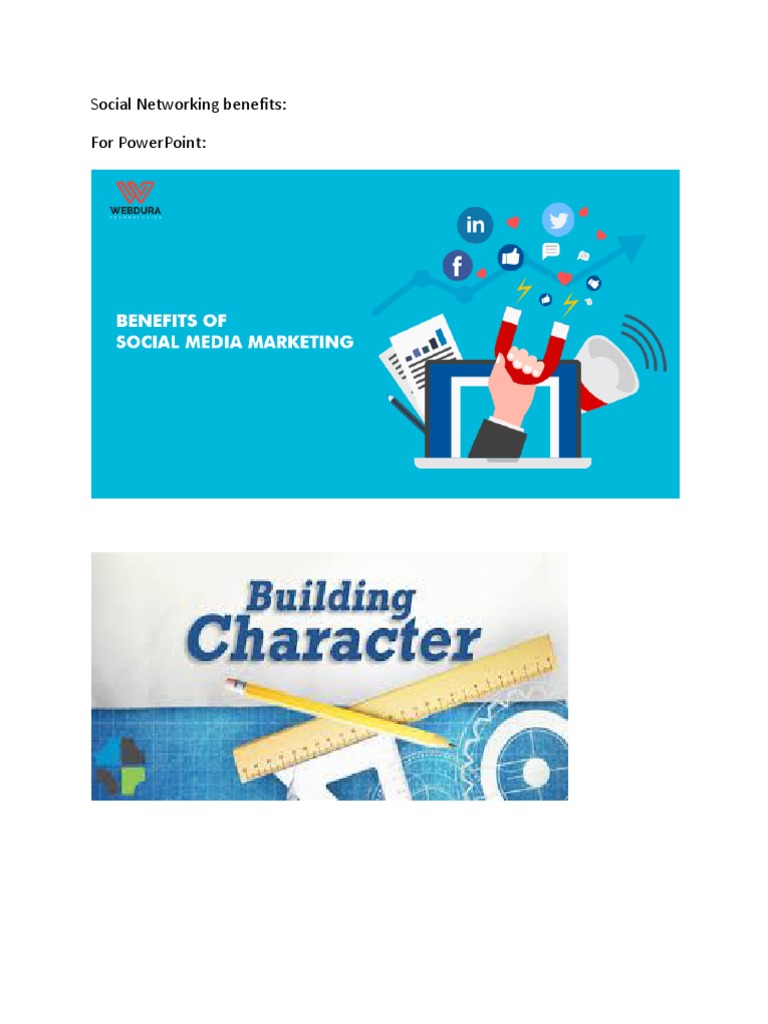 Social Networking Benefits PP PDF