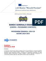 Bari Studenti Bando Erasm 2018 19