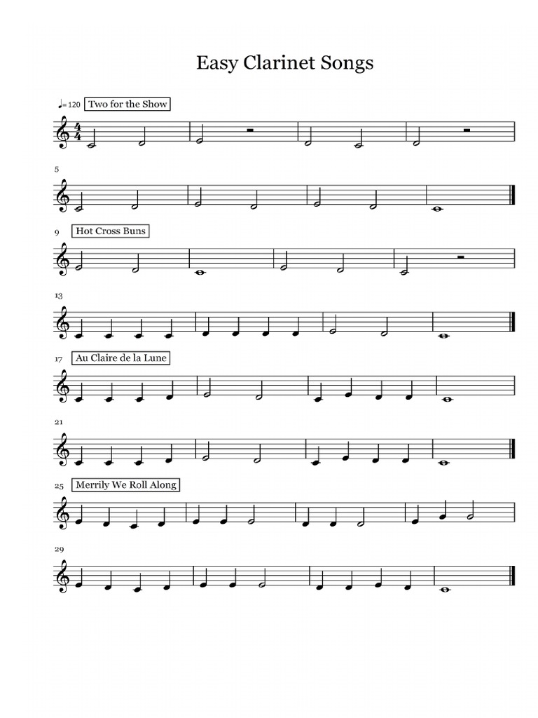 easy-clarinet-songs-page-1-3-clarinetcloset-clarinet-sheet