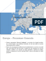Modicari Teritoriale in Cadrul Europei in Perioada 1918-2017
