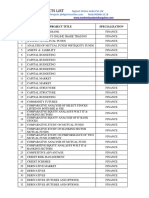 Mba Projects List