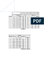 Calculo de variacion dimensional