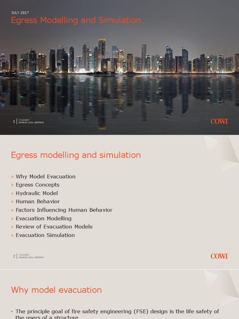 Egress Modelling and Simulation | PDF | Hypothermia | Behavior