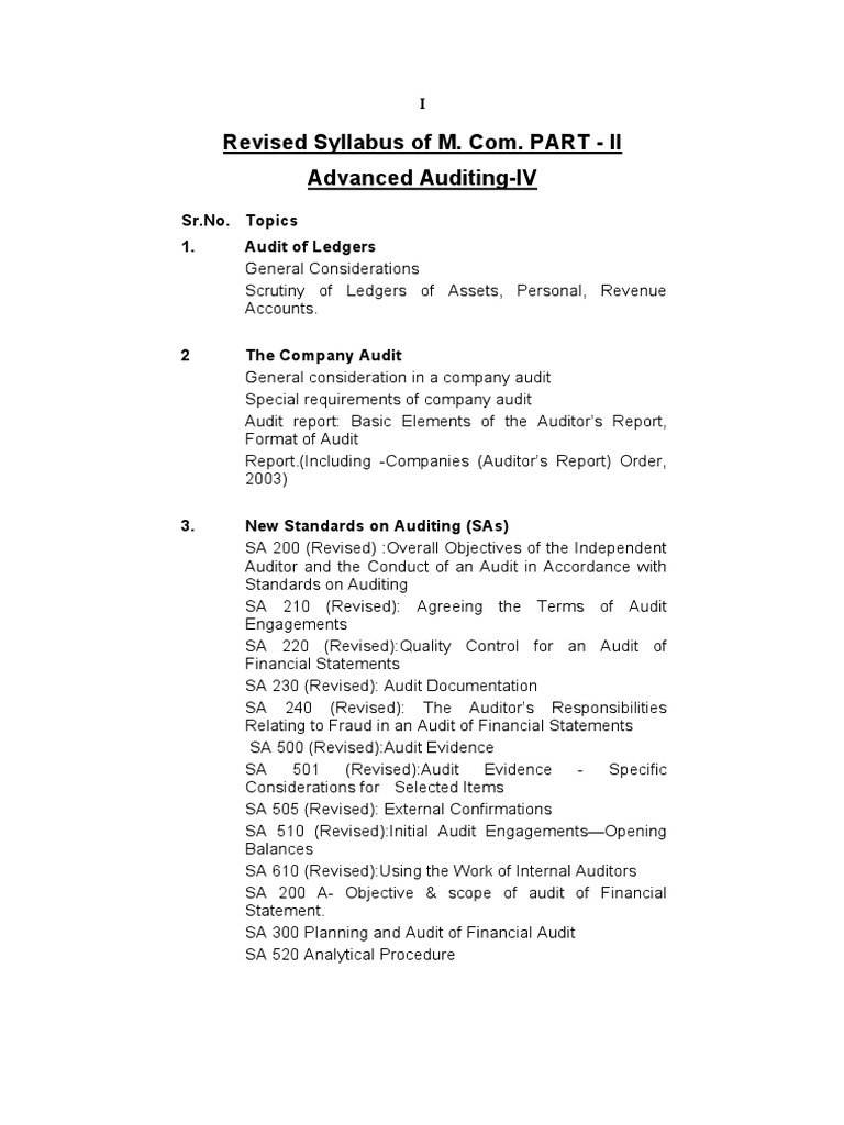 Advanced Auditing | PDF | Debits And Credits | Audit