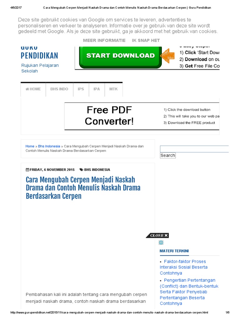 Contoh Naskah Drama Pendidikan - Aneka Macam Contoh