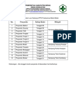 Jadwal Kegiatan Luar Gedung UPTD Puskesmas Biduk