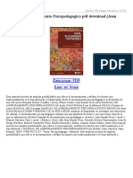 Manual de Asesoramiento Psicopedagogico PDF