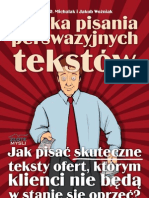 Sztuka pisania perswazyjnych tekstów