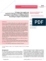 An Evaluation of Upper Lip Length and Thickness Changes On Smiling in Patients With Class I Class II Div1 2 of Malocclusion According To Angles Classification