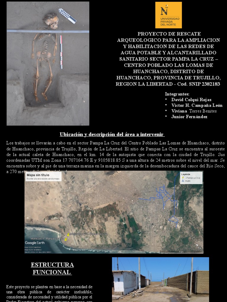Rescate Arqueológico en Pampa La Cruz | PDF | Alcantarillado | Saneamiento