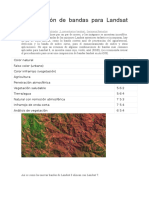 Combinacion de Bandas para Landsat 8