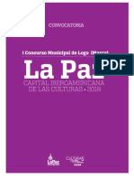 i Concurso Municipal de Logo(Marca) “La Paz Capital Iberoamericana de Las Culturas 2018”