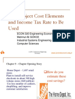 L:26 Project Cost Elements and Income Tax Rate To Be Used