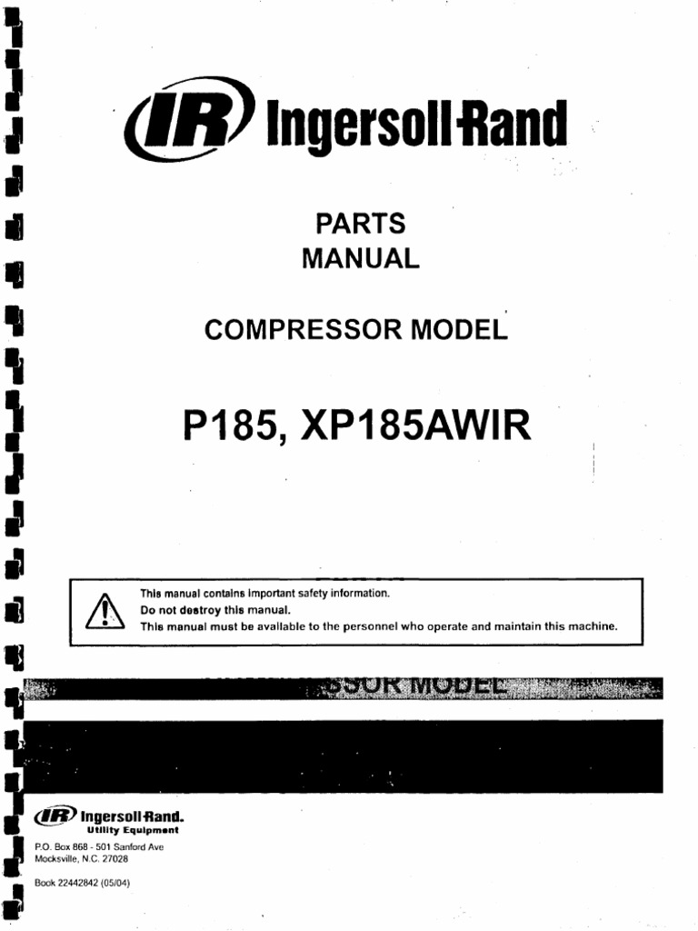 PARTES COMPRESOR INGERSOLL-RAND P185.pdf