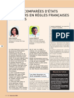 Notions Comparées D'États Financiers en Règles Françaises Et en Ifrs