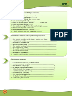 Exercicio - Object Pronouns