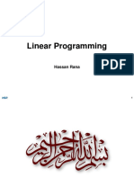Linear Programming Model Formulation and Solution