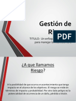 Gestion de Riesgo