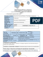 Guia de Actividades y Rúbrica de Evaluación - Fase 3 - Planear y Construir El Trabajo Respecto a Las Decisiones Bajo Un Entorno de Incertidumbre