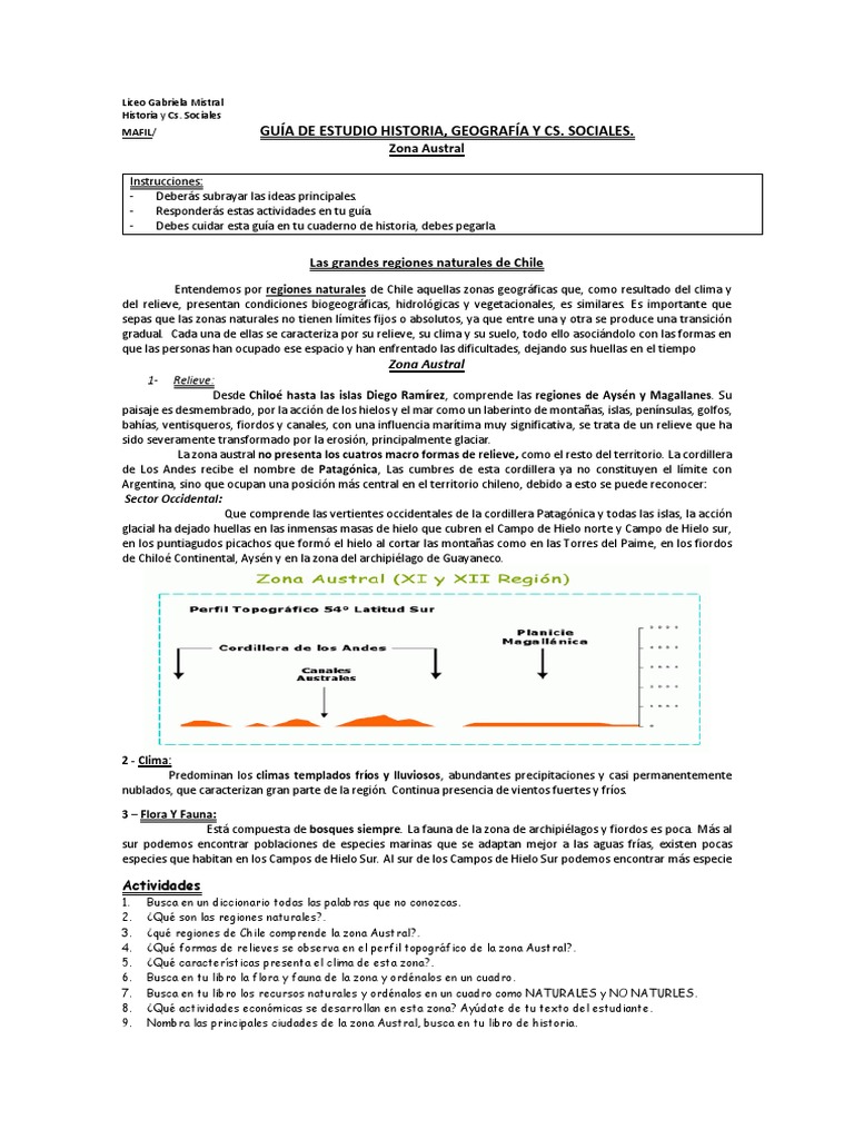 Guía De Estudio Historia 5 Basico Pdf Andes Chile