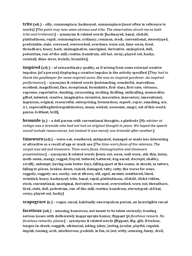 Synonyms V Viii
